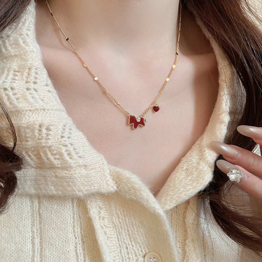 A2廠 韓國韓版滴油小馬電鍍真金項鍊 批發 折扣@洽客服 25.12.W4「HN10848」