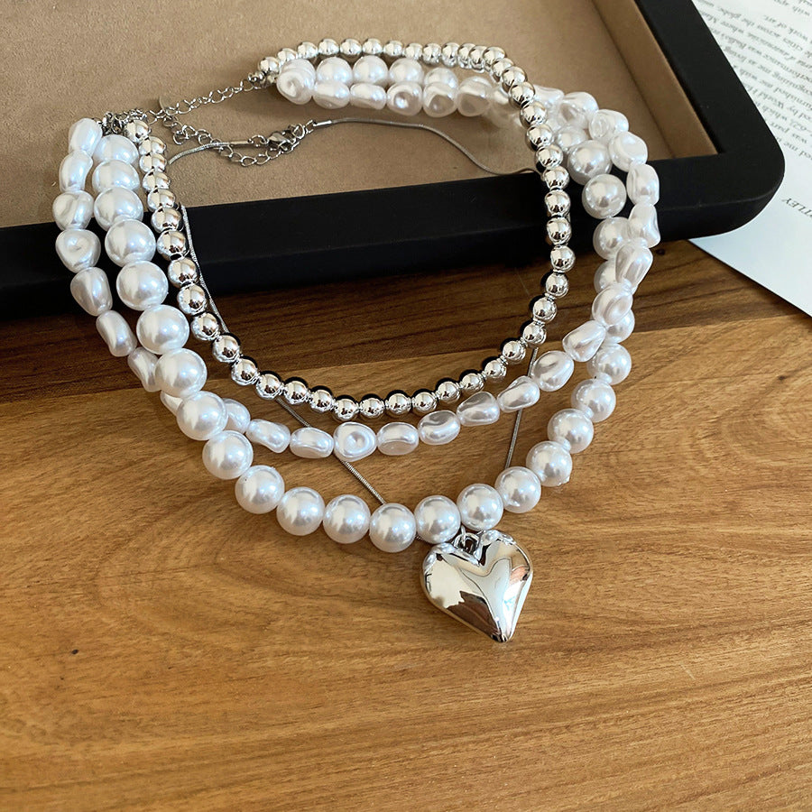 A2廠 韓國韓版愛心吊墜珍珠項鍊 批發 折扣@洽客服 25.12.W3「HN10709」