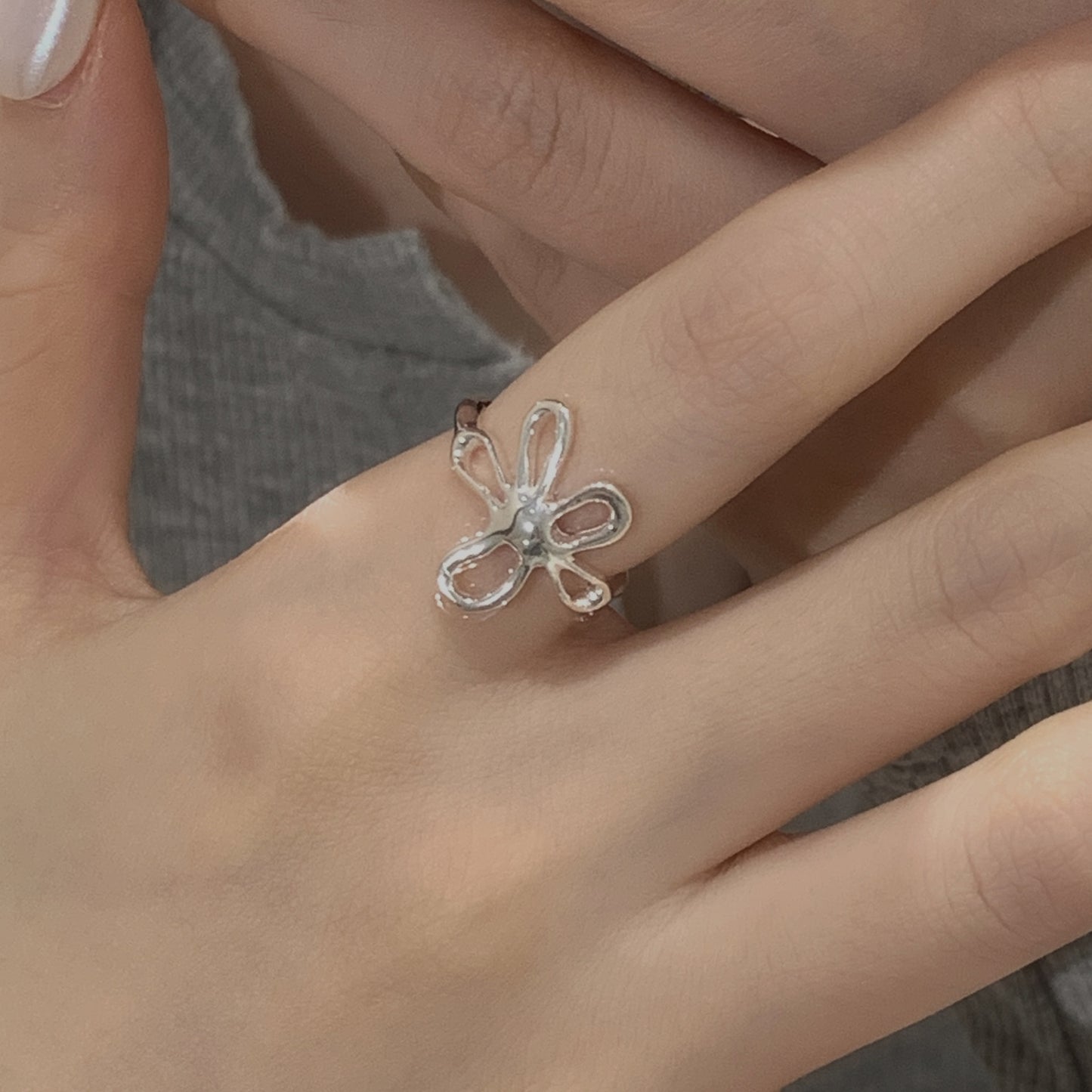 C2廠 韓國韓版小花復古S925銀戒指 批發 折扣@洽客服 25.10.W5「SR1395」