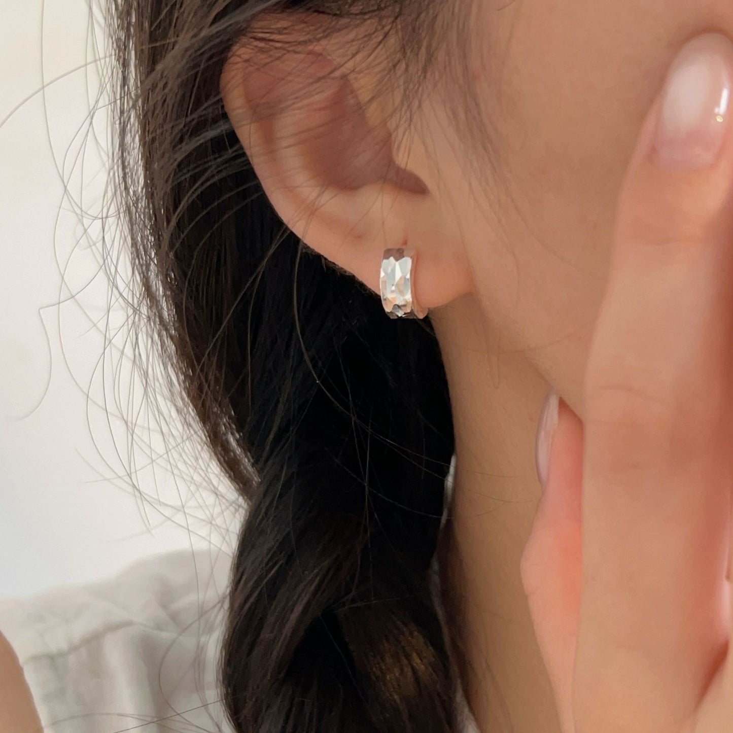 C3廠 韓國韓版爆閃多切面S925純銀耳環 批發 折扣@洽客服 25.11.W1「ES175」