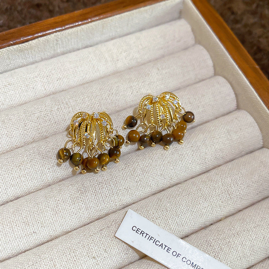 A2廠 韓國韓版煙火虎眼石流蘇銀針耳環 &項鍊 批發 折扣@洽客服 25.11.W2「HE29076-HN10421」