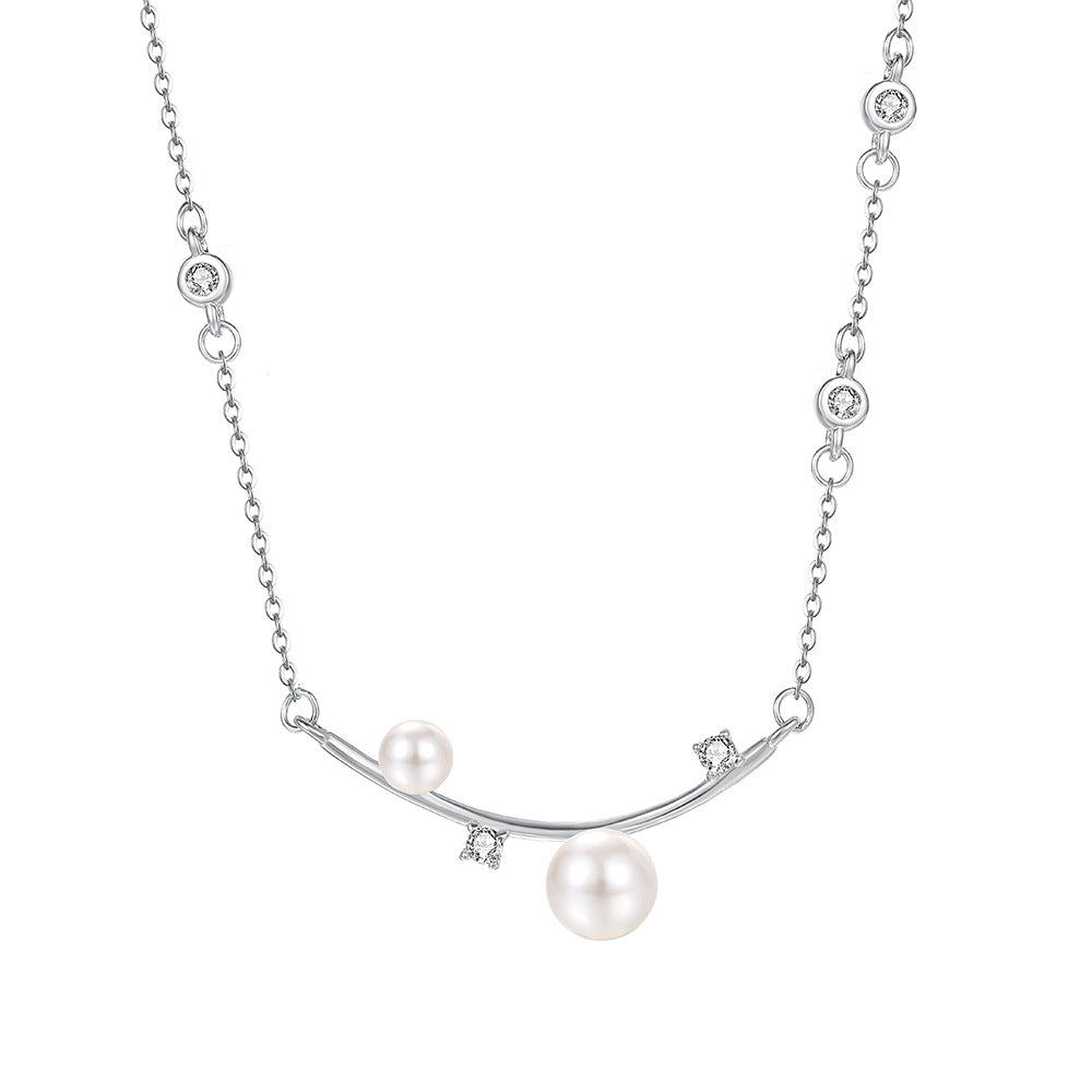 C廠 韓國韓版THE HOPE 珍珠S925純銀項鍊 批發 折扣@洽客服 26.01.W1「A4807」