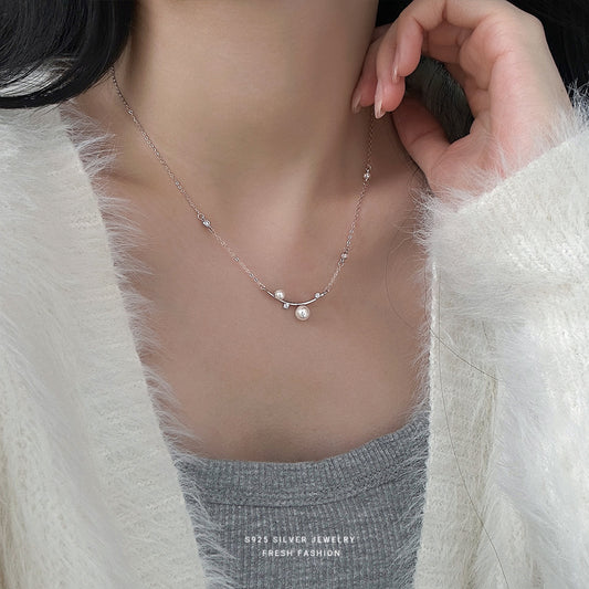 C廠 韓國韓版THE HOPE 珍珠S925純銀項鍊 批發 折扣@洽客服 26.01.W1「A4807」