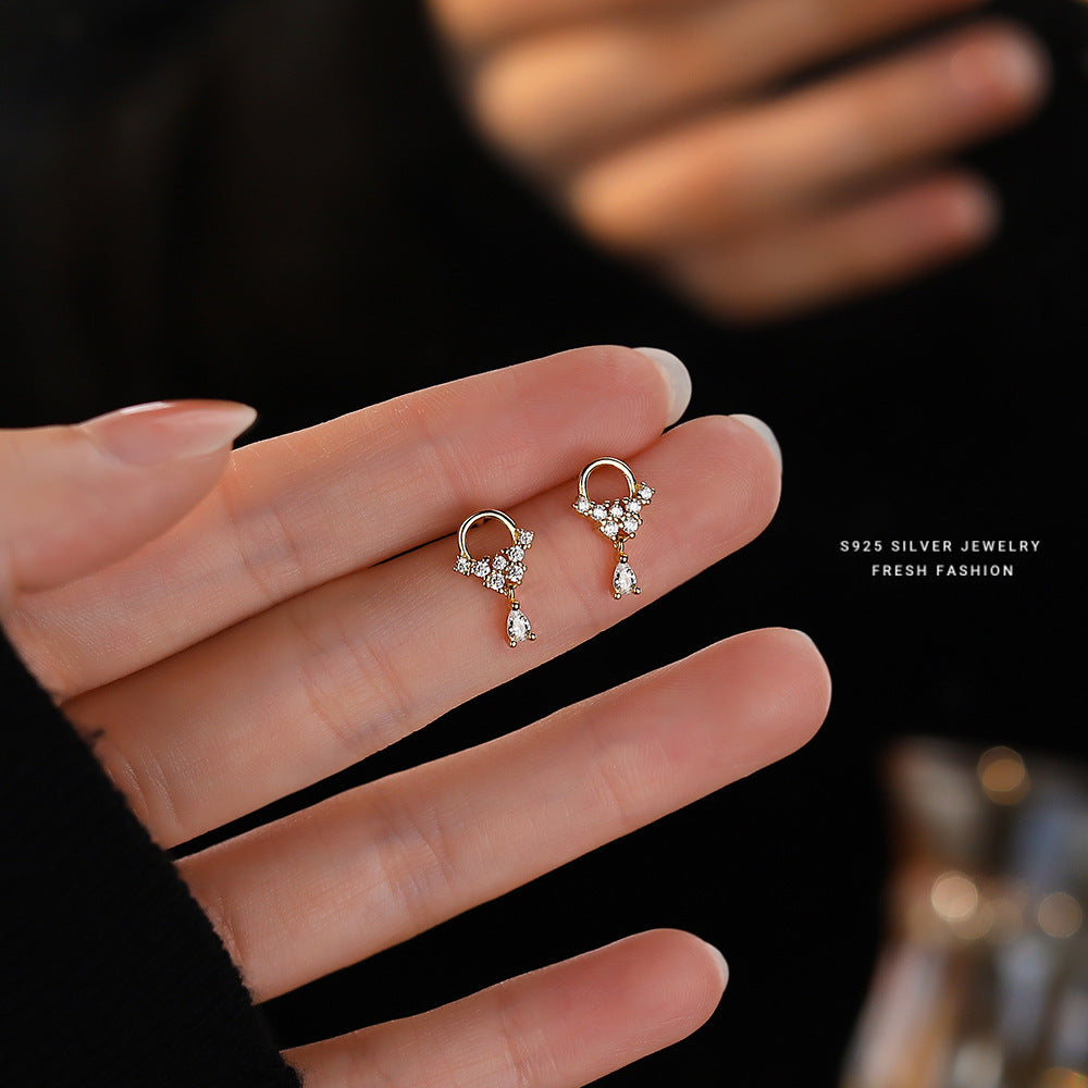 C廠 韓國韓版小水花流蘇S925純銀耳環 批發 折扣@洽客服 25.10.W3「E3394」