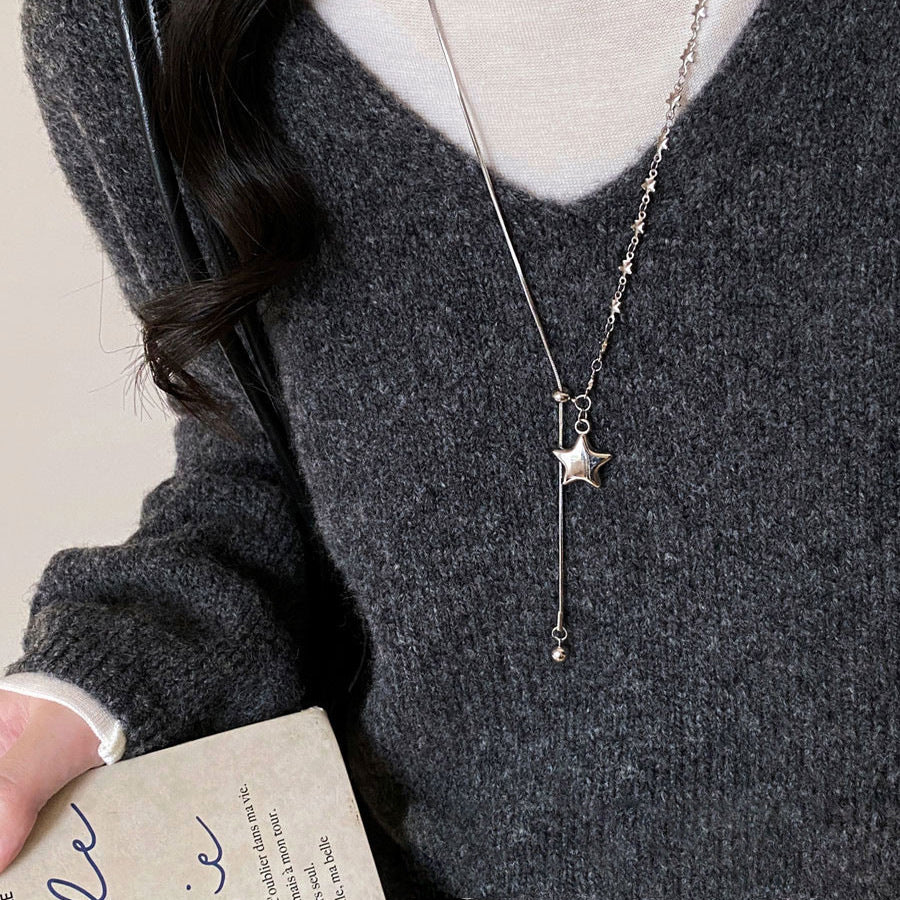 A2廠 韓國韓版不對稱星星項鍊 批發 折扣@洽客服 26.01.W1「HN10985-1 HN10986-1」