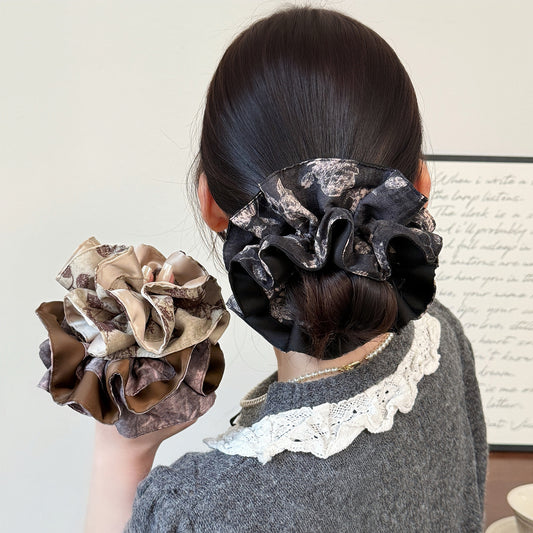 D廠 優雅雙層暈染大腸髮圈髮飾批發 26.04.W3「FQ-0251-4-5-6」