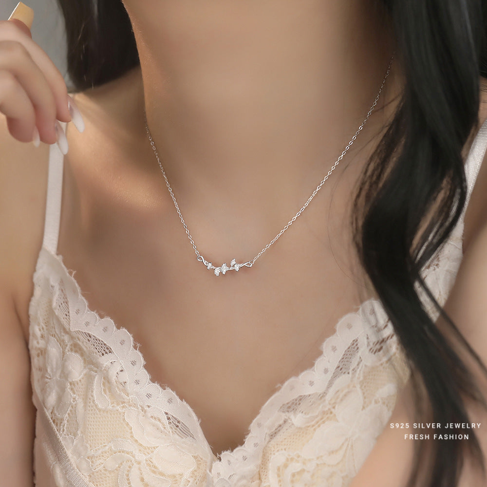 C廠 韓國韓版三生有杏 杏葉吊墜S925純銀項鍊 批發 折扣@洽客服 25.10.W5「A4476」