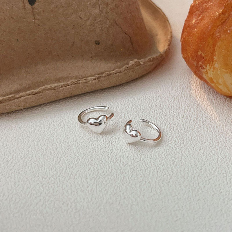 C3廠 韓國韓版S925純銀｜極簡愛心耳骨夾 批發 折扣@洽客服 26.02.W3「es199」