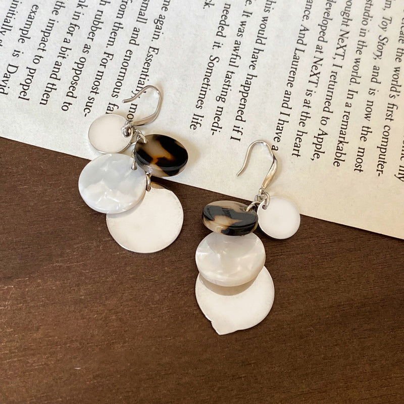 A2廠 日韓款壓克力幾何圓形銀針耳環 批發 折扣@洽客服 25.11.W4「HE28916」