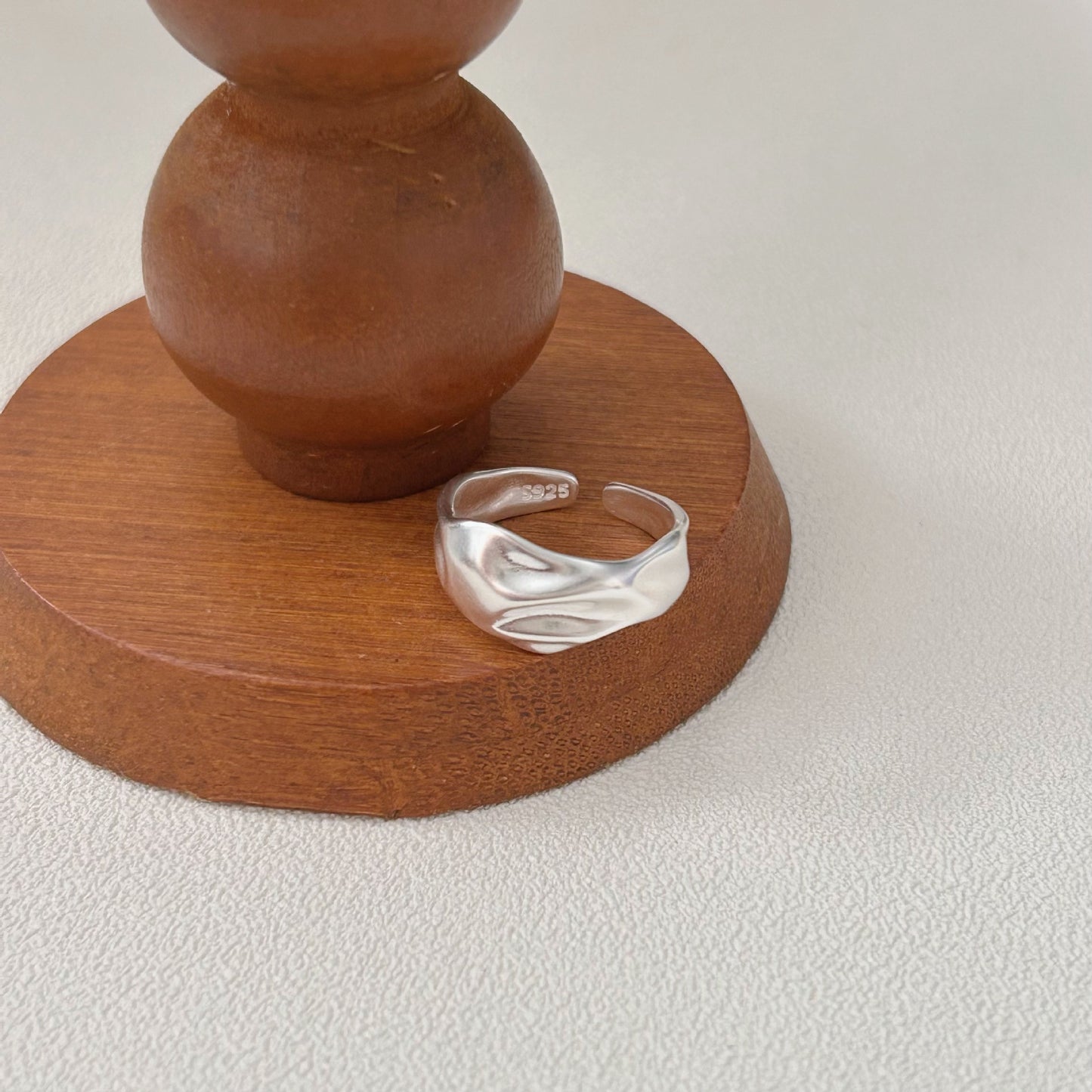 C3廠 韓國韓版不規則紋理重工S925純銀戒指 批發 折扣@洽客服 25.10.W5「hjz420 hjz418」