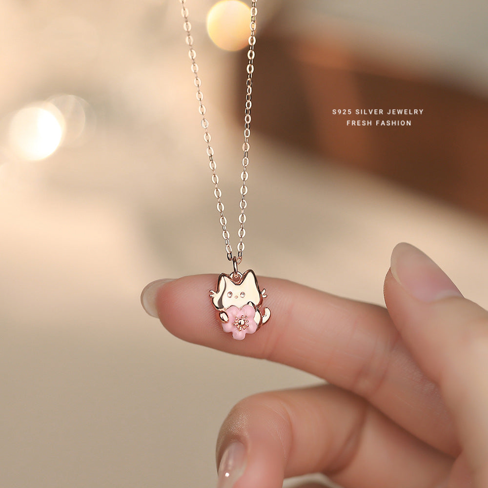 C廠 S925純銀｜時尚小貓項鍊 批發 折扣@洽客服 25.01.W4「A4918」