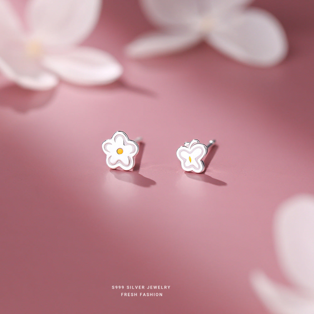 C廠 韓國韓版不規則小花S999純銀耳環 批發 折扣@洽客服 24.11.W2「E5772」