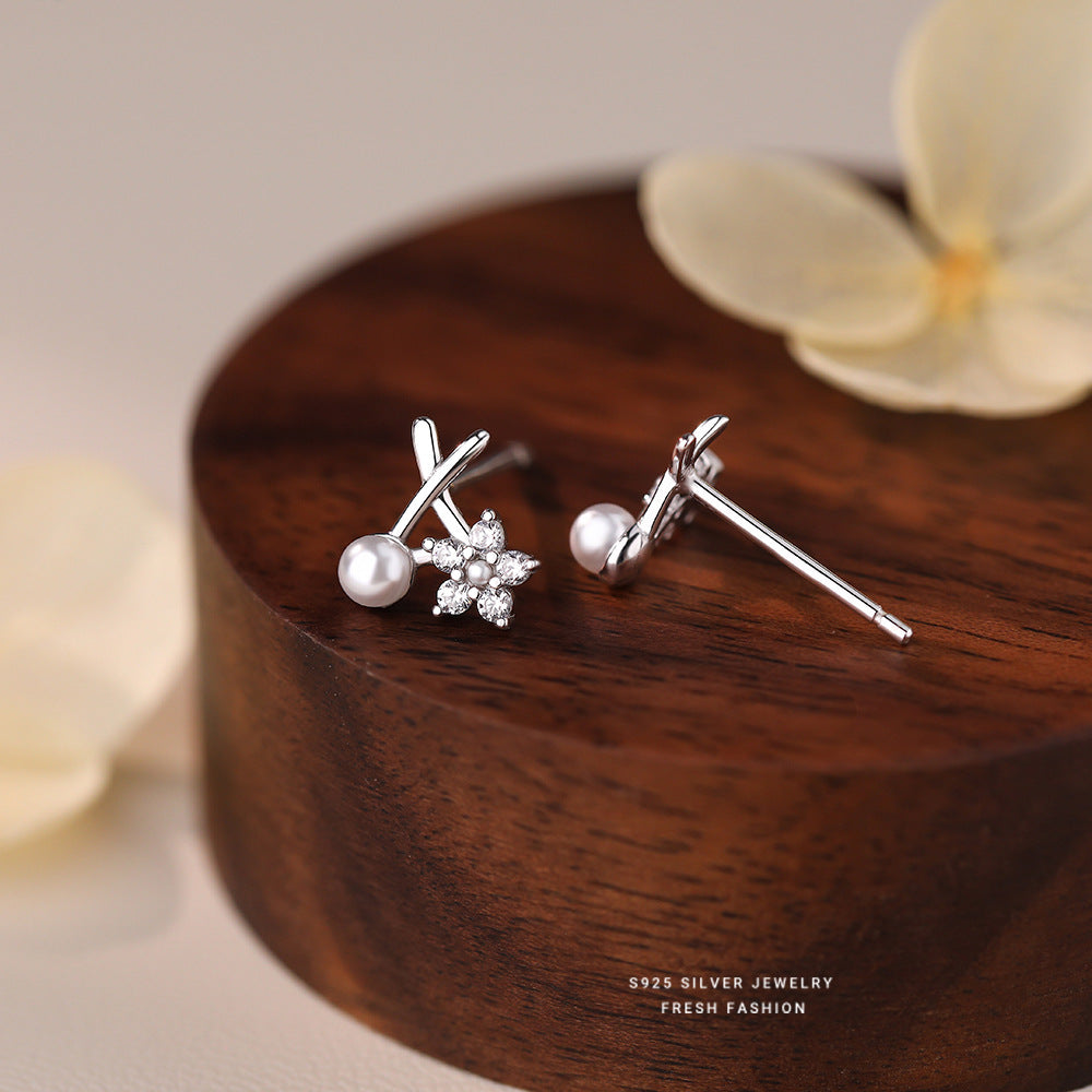 C廠 韓國韓版簡約小花朵S925純銀耳環 批發 折扣@洽客服 26.03.W1「E6130」