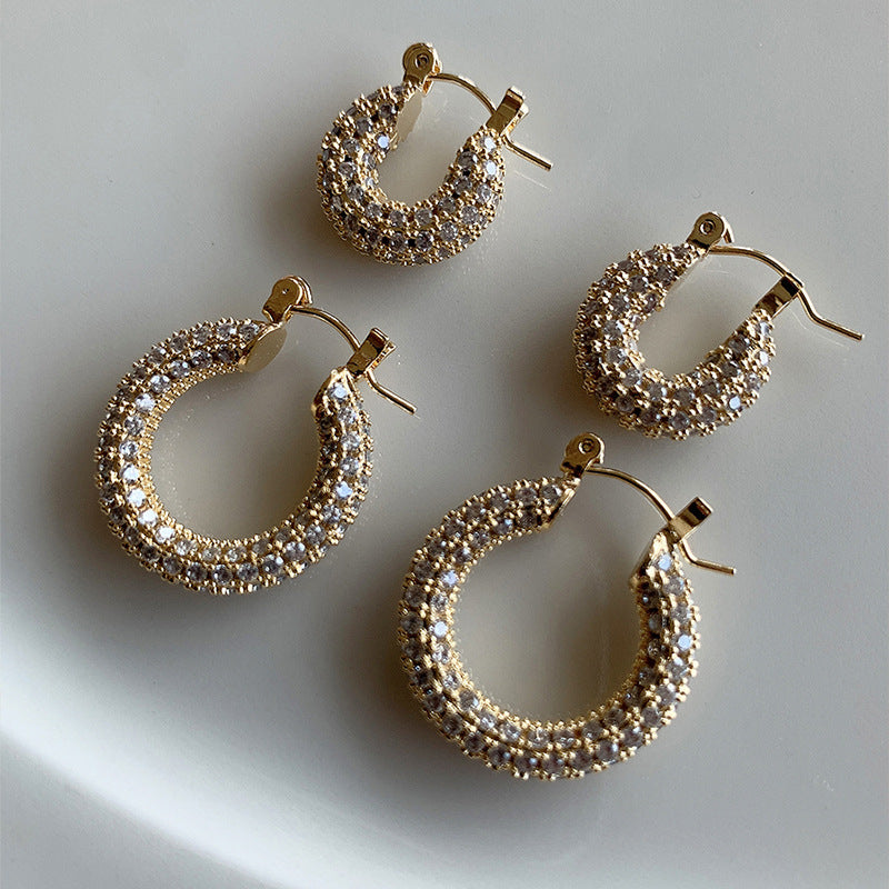 A2廠 韓國韓版輕奢高級感鋯石U型耳環  批發 折扣@洽客服 26.01.W1「HE29822」