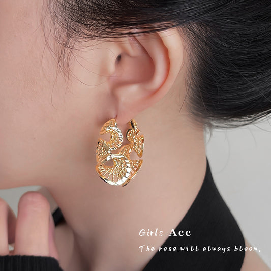 A廠 日韓蕾絲鏤空銀針耳環 批發 折扣@洽客服 25.12.W3「6790」