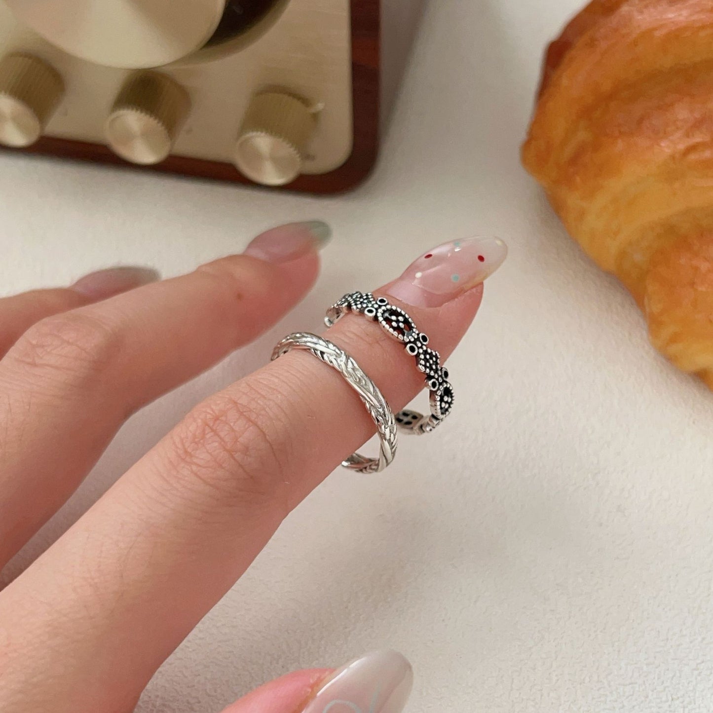 C3廠 韓國韓版幾何麥穗S925純銀戒指 批發 折扣@洽客服 25.12.W2「hjz293 hjz299」