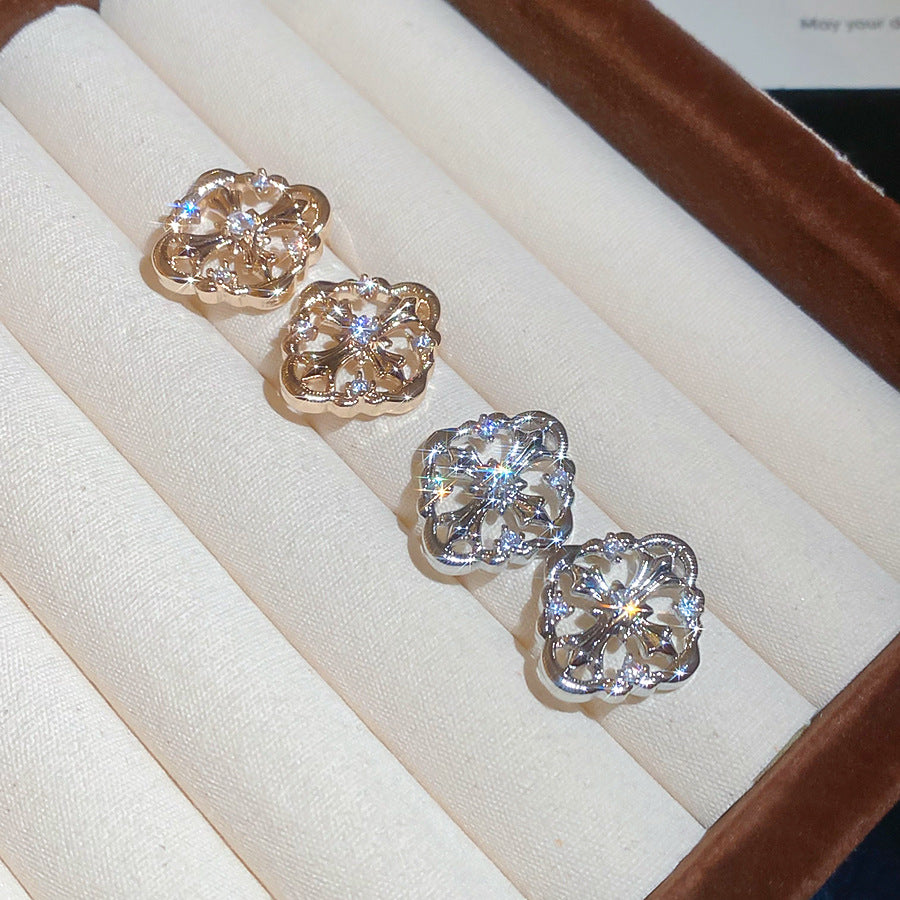 A2廠 韓國韓版 鋯石菱形十字架耳環批發 折扣@洽客服 26.03.W2「HE30701」