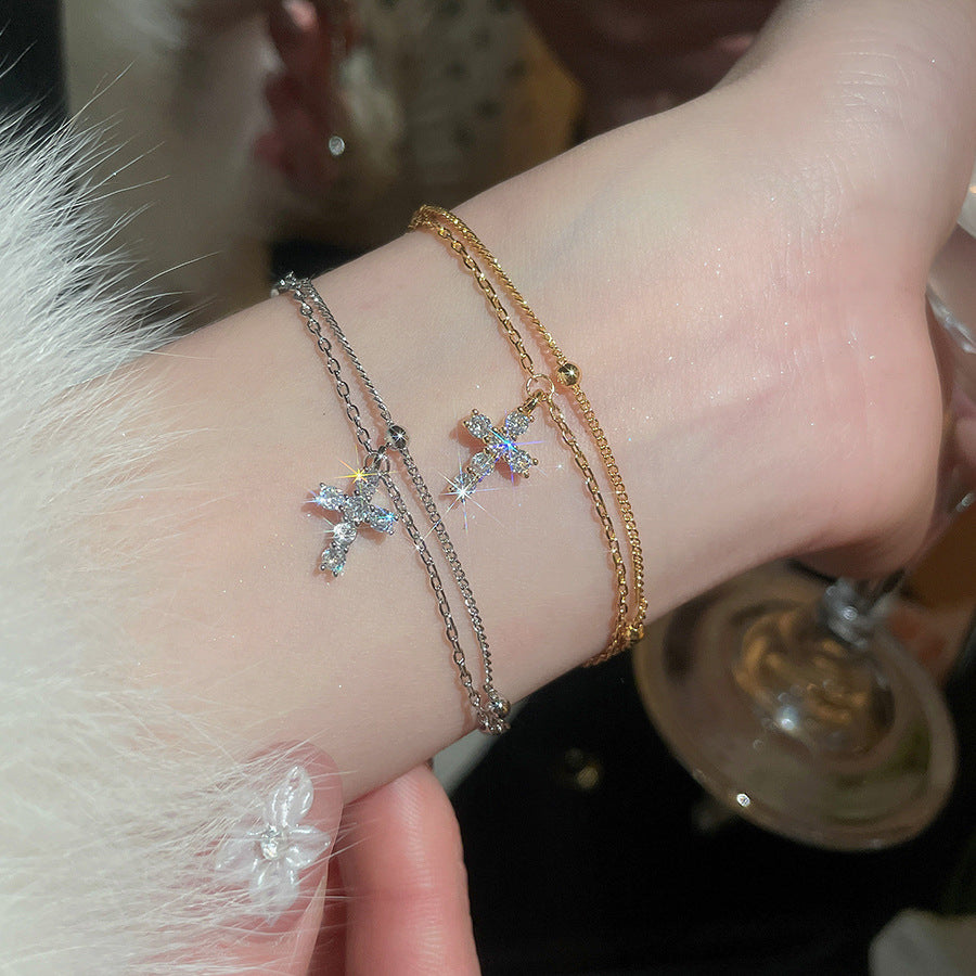 A2廠 韓國韓版鋯石十字架星星手鍊 批發 折扣@洽客服 26.01.W1「HB5030 HR2856」