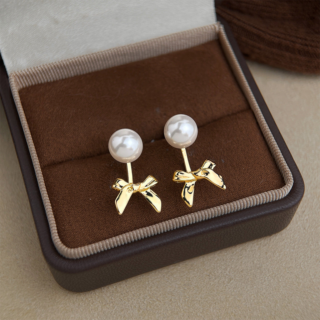 A廠 日韓款 一款兩戴蝴蝶結銀針耳環 批發 折扣@洽客服 26.03.W1「7208」