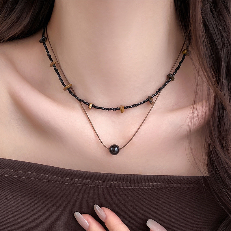 A2廠 韓國韓版個性水晶串珠項鏈 批發 折扣@洽客服 25.10.W3「HN10147」