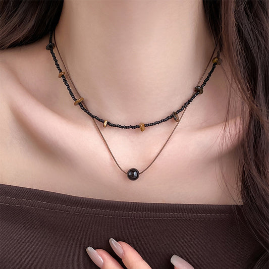 A2廠 韓國韓版個性水晶串珠項鏈 批發 折扣@洽客服 25.10.W3「HN10147」