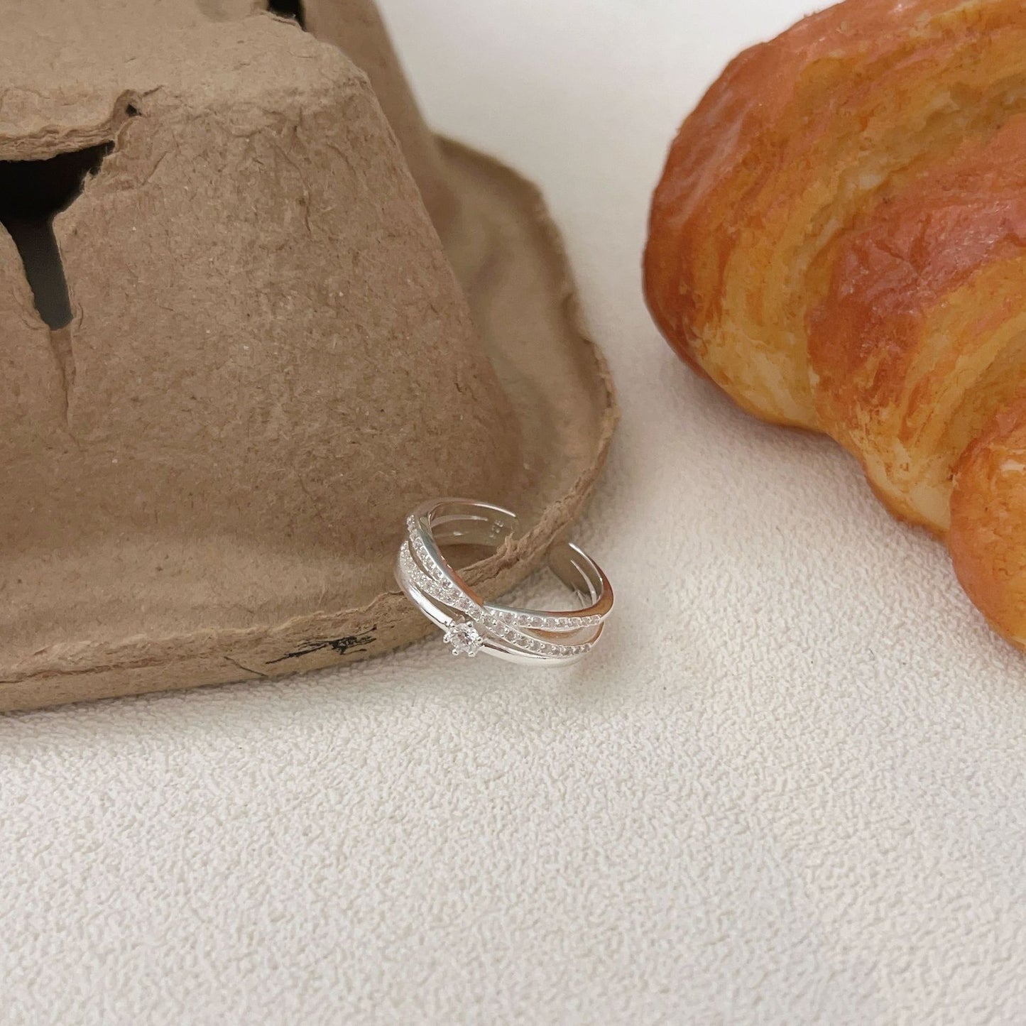 C3廠 韓版重工鑲嵌幾何S925純銀戒指 批發 折扣@洽客服 25/11.W4「jz023-1」