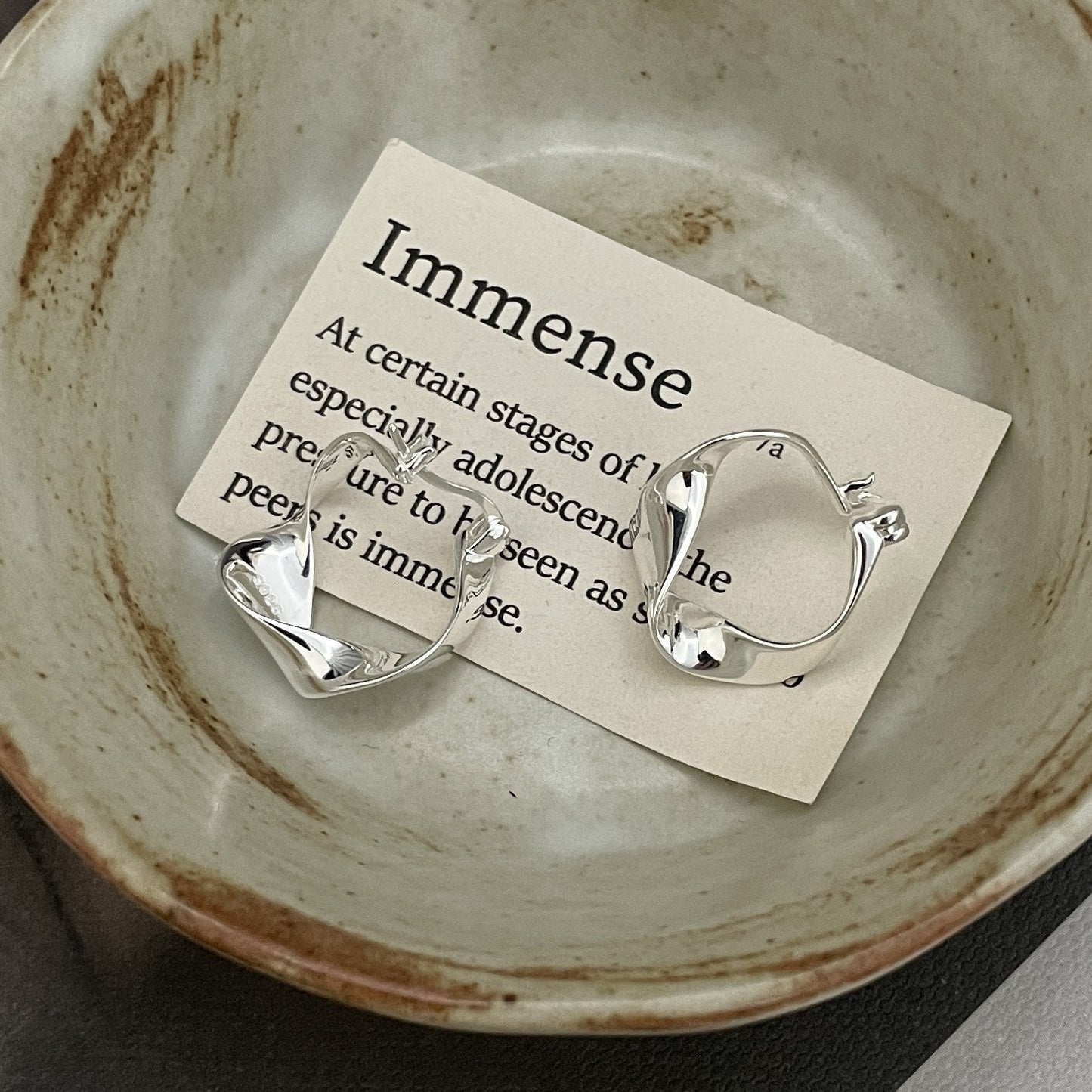 C2廠 S925銀 不規則扭紋耳環 批發 折扣@洽客服 26.01.W2「XSE2104」