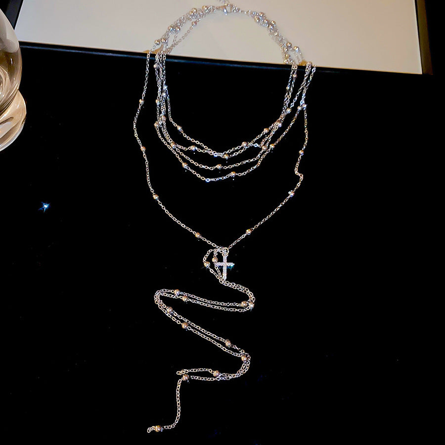 A2廠 韓國韓版多層鏈十字架項鍊 批發 折扣@洽客服 25.10.W5「HN10141」