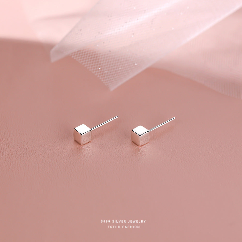 C廠 韓國韓版簡約小巧S999足純銀耳環 批發 折扣@洽客服 25.10.W3「CE065」