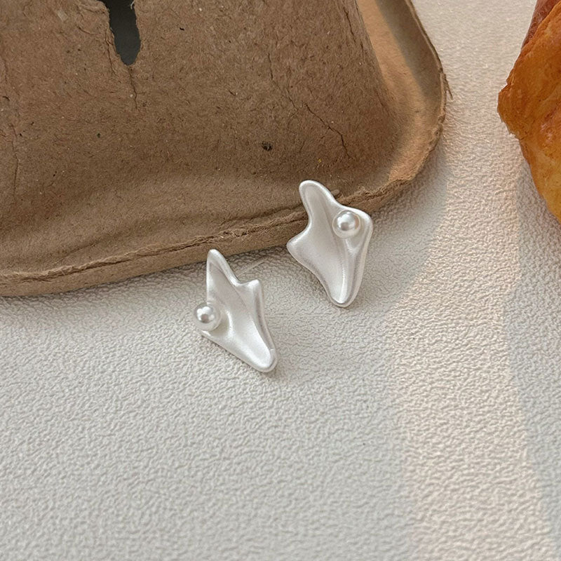 C3廠 韓國韓版幾何珍珠S925純銀耳環 批發 折扣@洽客服 25.10.W5「hes410」