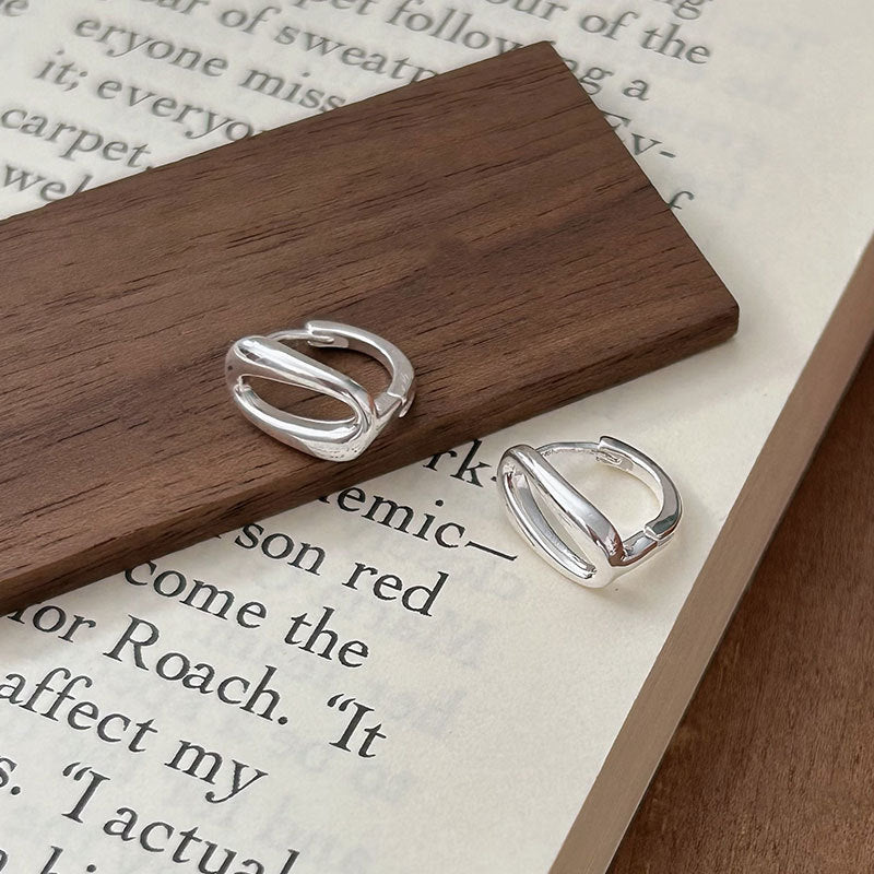 C3廠 韓國韓版幾何鏤空S925純銀耳環 批發 折扣@洽客服 25.12.W2「ES180」