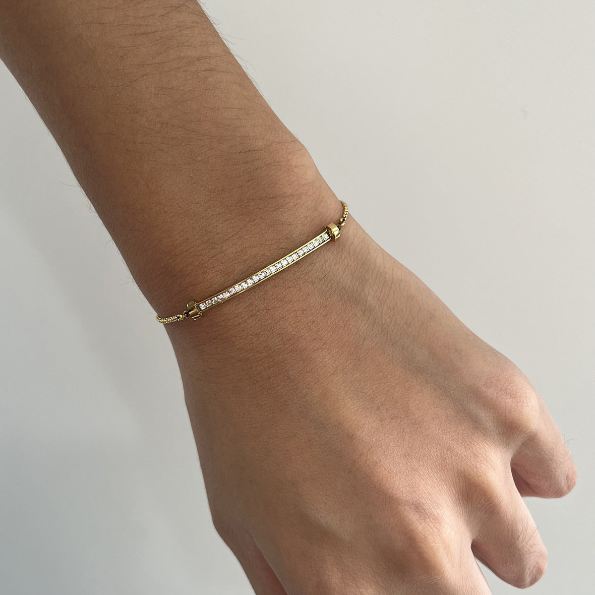 B廠 歐美款SAMMIE 鈦鋼鍍18K金可抽拉手鍊 批發 折扣@洽客服 25.12.W3
「JDB0209015」