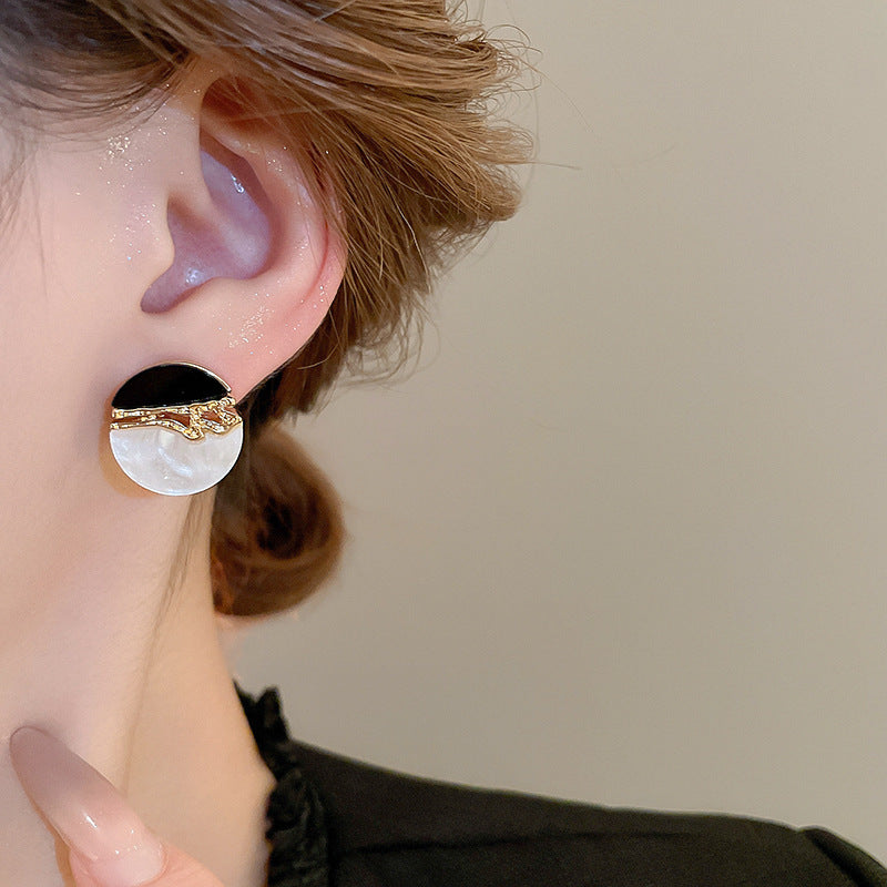 A2廠 韓國韓版我的日與夜樹脂銀針耳環 批發 折扣@洽客服 25.11.W3「HE22224」