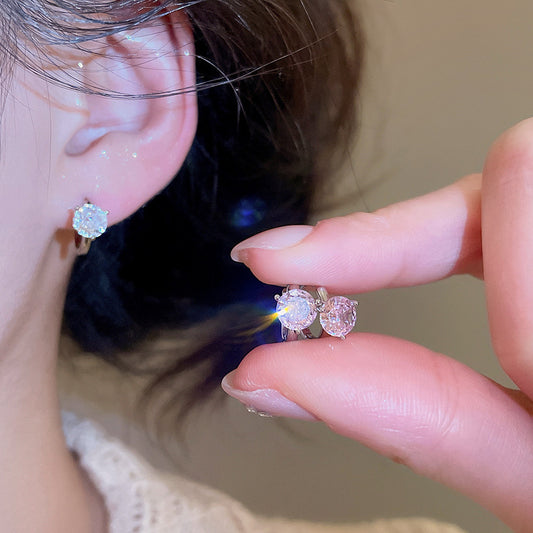 A2廠 韓國韓版韓系鋯石圓形銀針耳環批發 折扣@洽客服 26.03.W3「HE30890」