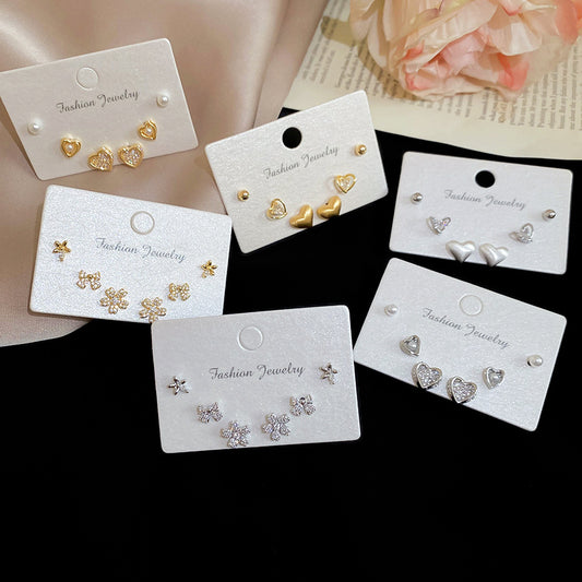 A2廠 【限量超值套組】 鋯石愛心花朵電鍍14K真金耳環批發 折扣@洽客服 26.03.W2「HE30772HE30771HE30773」