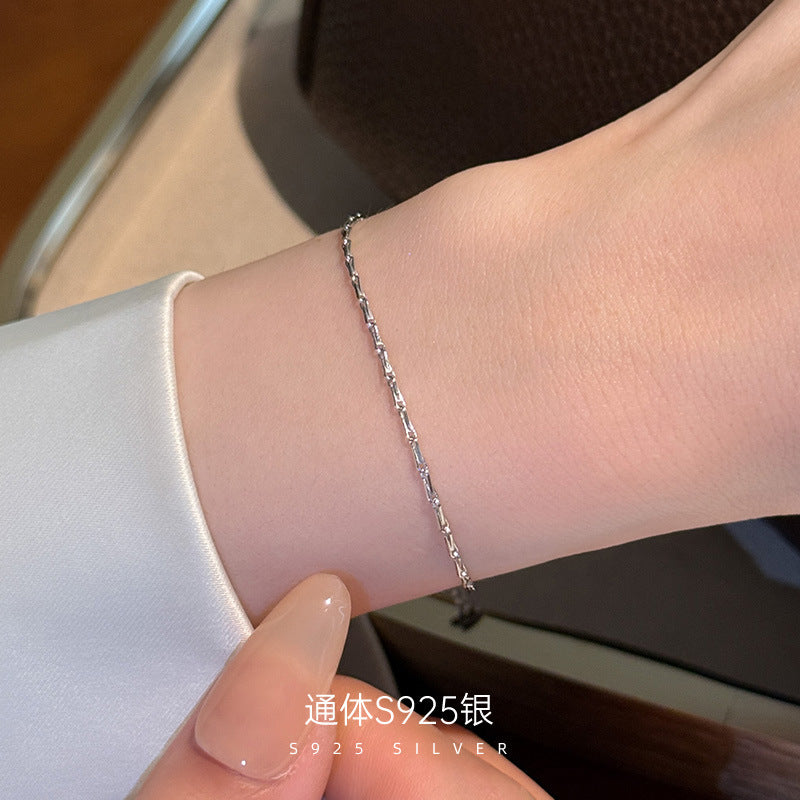 C廠 韓系百搭素鏈S925純銀手鍊批發 折扣@洽客服 26.08.W4「BRS3928」