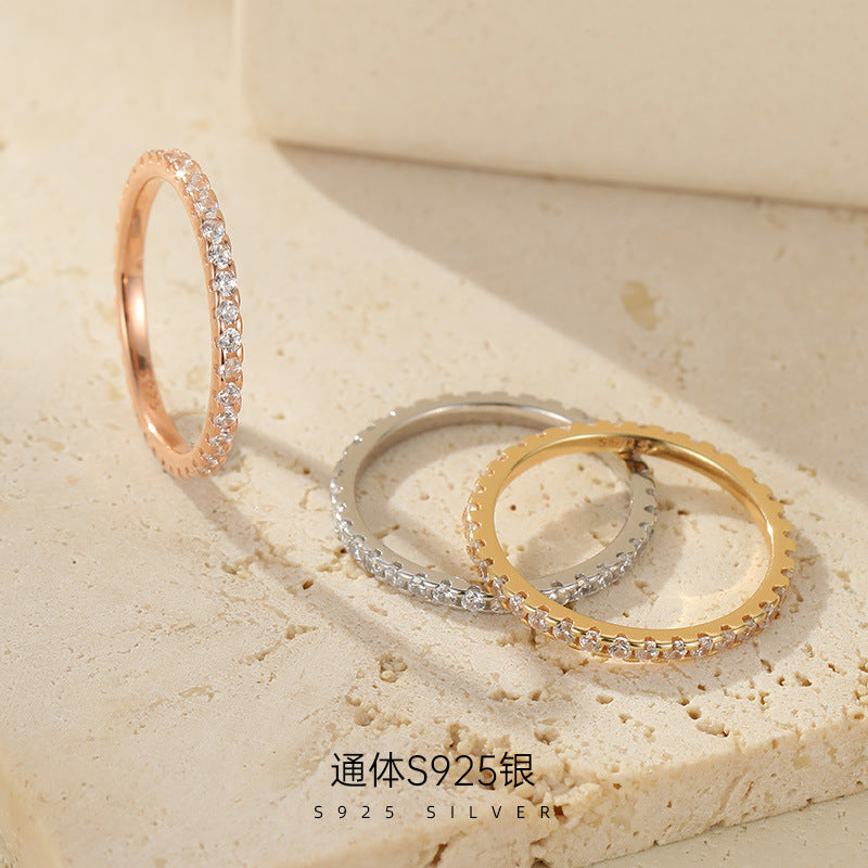 C廠 韓系滿鑽穿搭S925純銀戒指批發 折扣@洽客服 26.07.W3「RS3700」