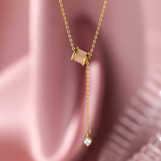 C廠 韓國韓版白玉髓小蠻腰S999純銀項鍊 批發 折扣@洽客服 25.12.W1「A4654」