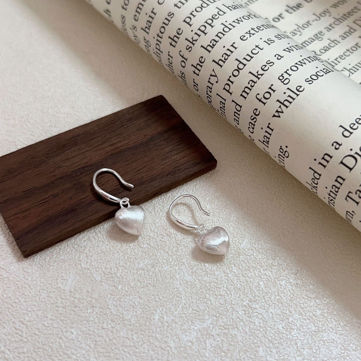 C3廠 韓國韓版拉絲磨砂愛心耳環 批發 折扣@洽客服 25.10.W5「ES107」