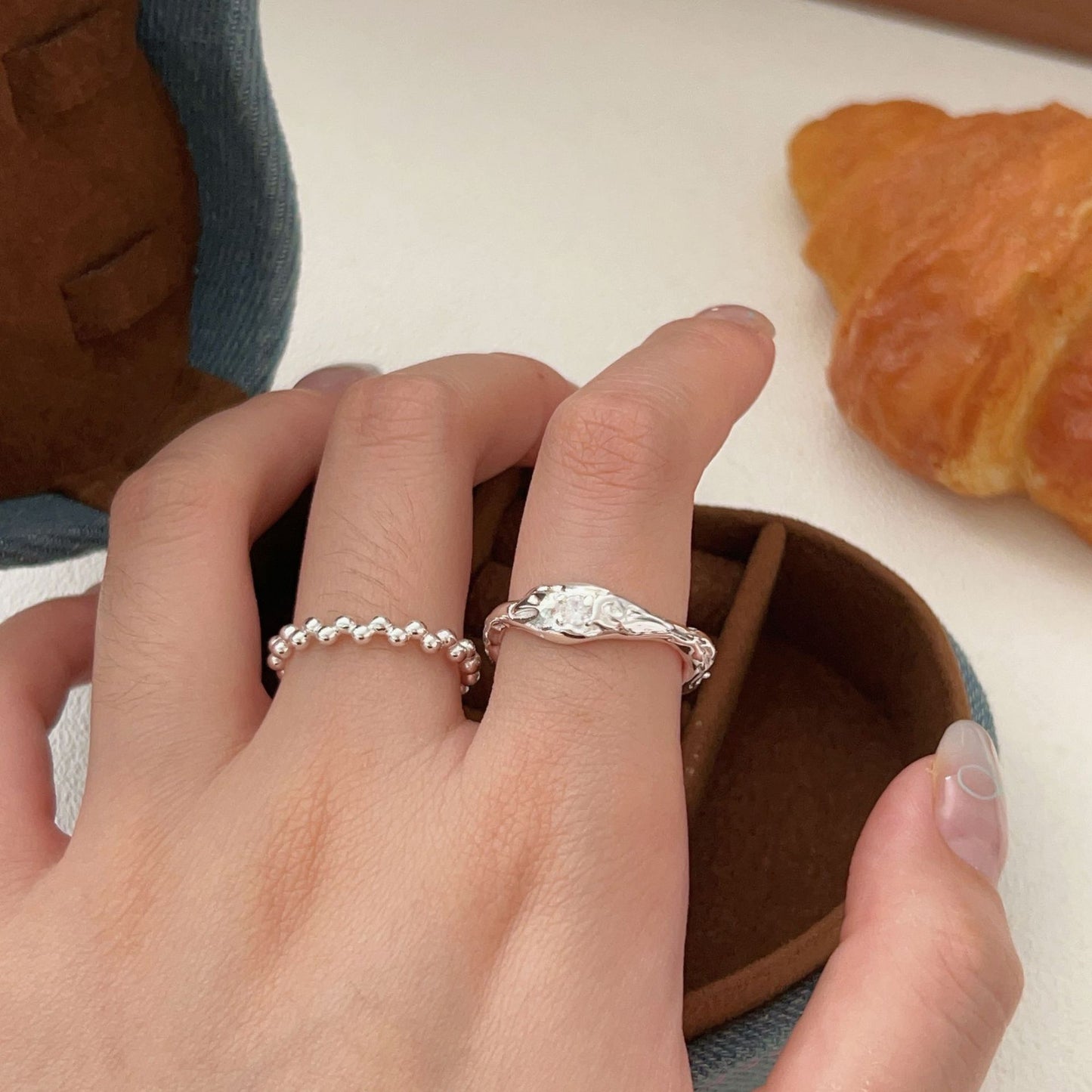 C3廠 韓國韓版極簡不規則S925純銀戒指 批發 折扣@洽客服 25.11.W1「HJZ301 HJZ302」