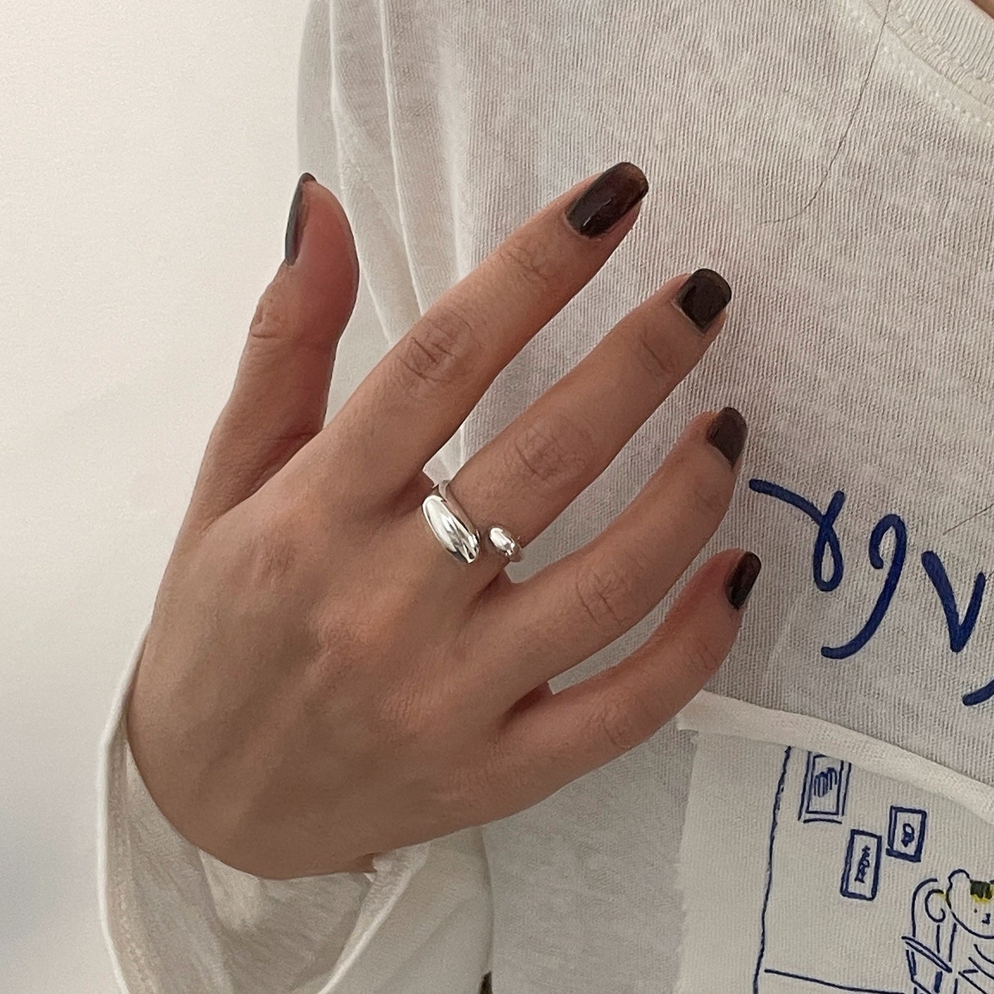 C2廠 韓系限量款幾何水滴S925純銀戒指批發 折扣@洽客服 26.03.W3「XSR1077」