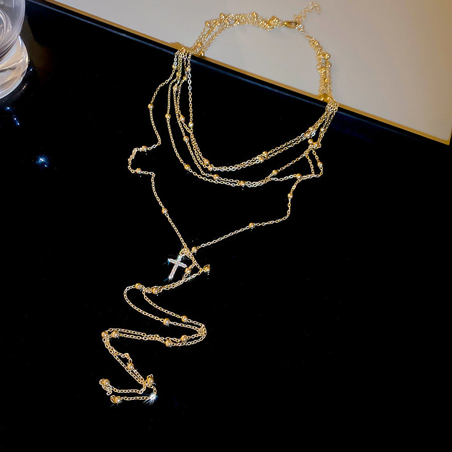 A2廠 韓國韓版多層鏈十字架項鍊 批發 折扣@洽客服 25.10.W5「HN10141」