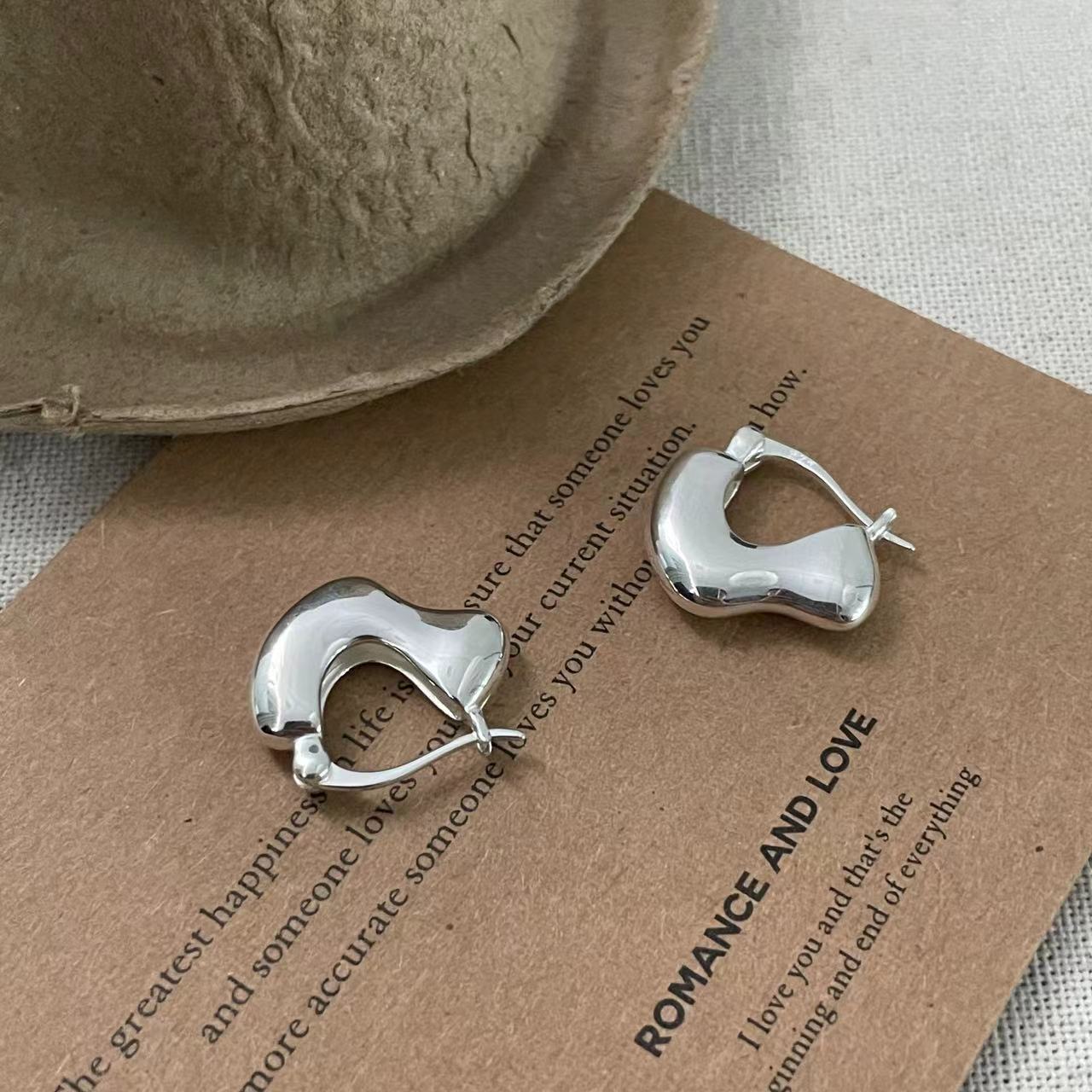 C2廠 韓國韓版異形質感S925純銀耳環 批發 折扣@洽客服 25.11.W1「SE2501」