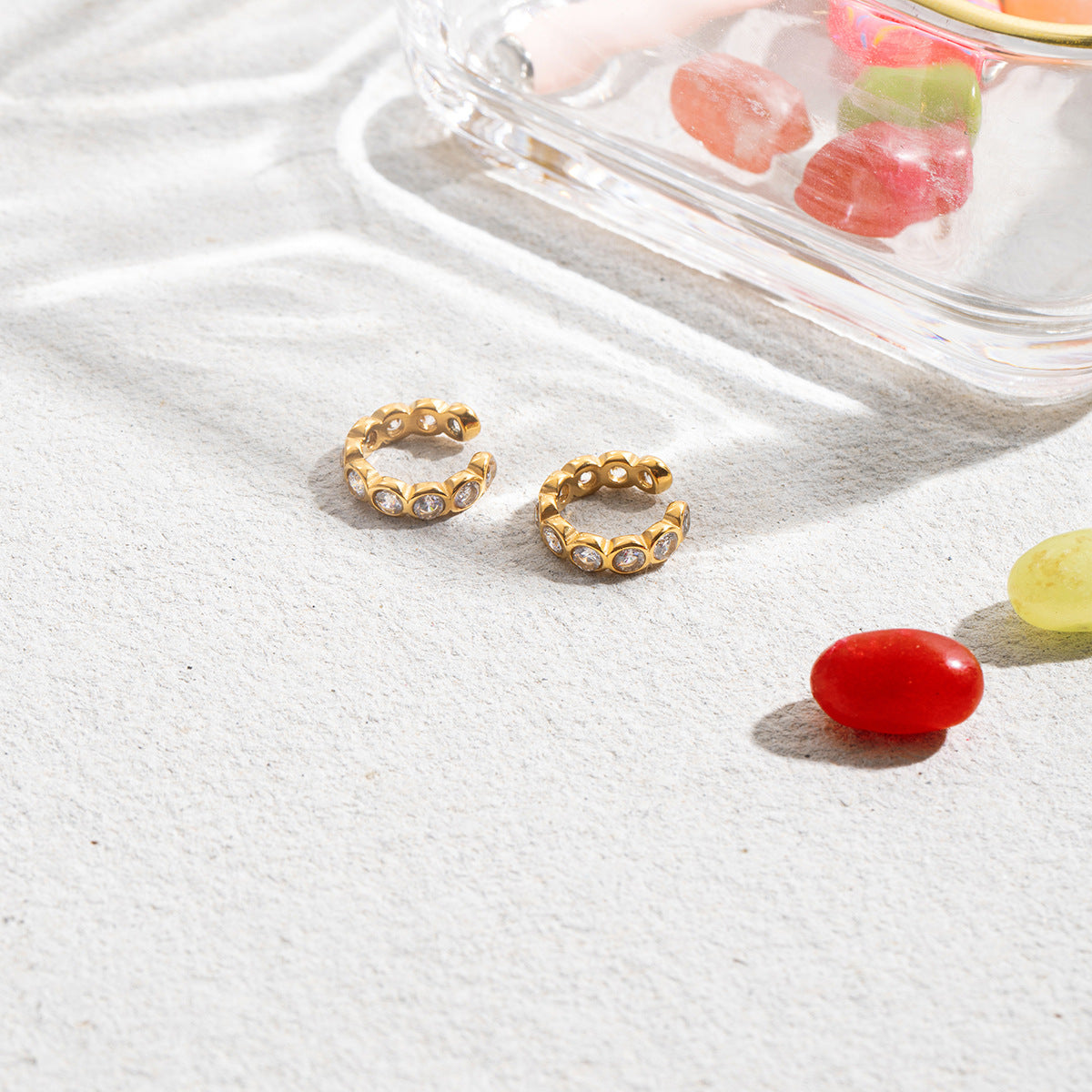 B廠 歐美款 MADISON 鈦鋼鍍18K金耳骨夾 批發 折扣@洽客服 25.11.W2 「JDE0307049」