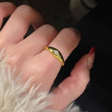 A2廠 韓國韓版鋯石光面幾何圓形開環戒指 批發 折扣@洽客服 25.11.W3「WR472」