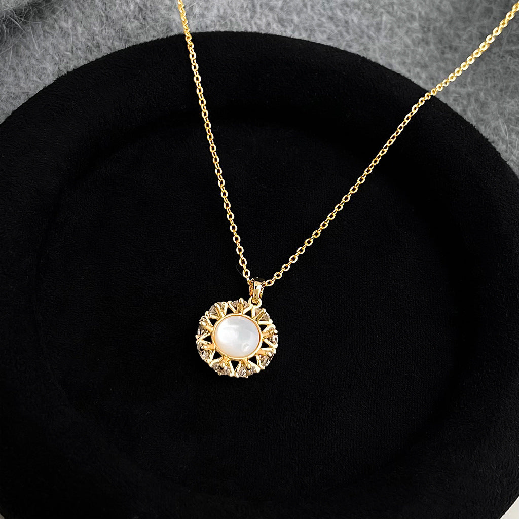 A廠 日韓款蒲公英鋯石銅鍍18k金項鍊 批發 折扣@洽客服 25.12.W2「4585」