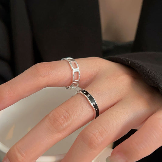 C3廠 韓國韓版幾何滴釉S925純銀戒指 批發 折扣@洽客服 25.11.W1「hjz306 hjz308」