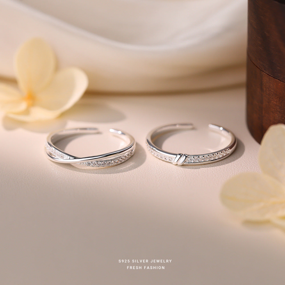 C廠 韓國韓版簡約同心結S925純銀戒指 批發 折扣@洽客服 26.03.W1「K2504 K2505」