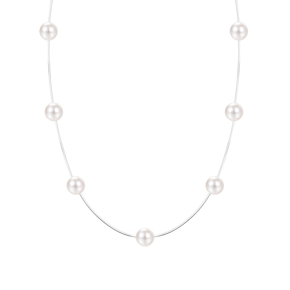 C廠 韓國韓版雙層魚線珍珠項鍊 批發 折扣@洽客服 25.11.W1「F6433」