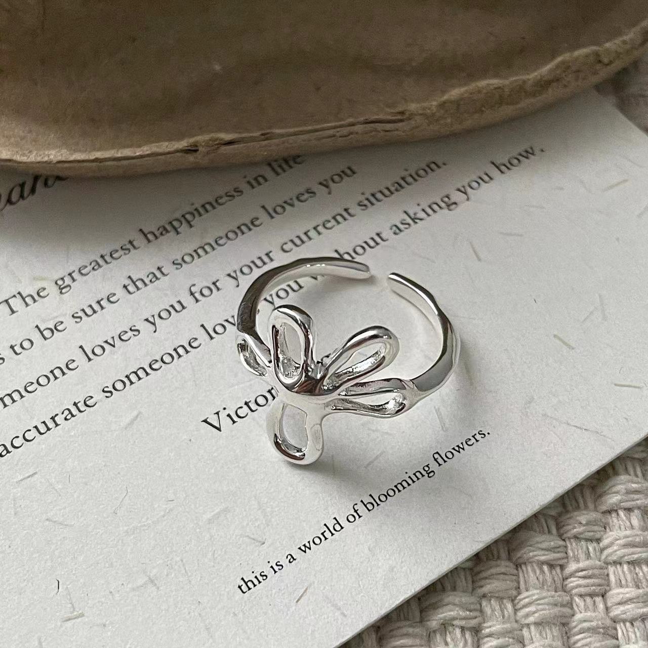 C2廠 韓國韓版小花復古S925銀戒指 批發 折扣@洽客服 25.10.W5「SR1395」